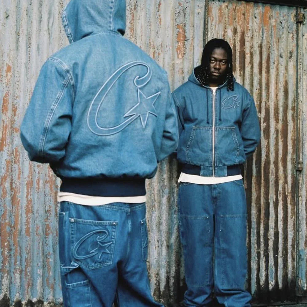 CORTEIZ C-Star Denim Work Pants - Blue