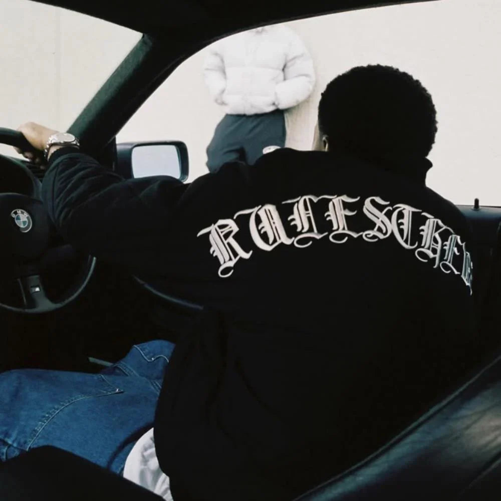 CORTEIZ Old English Bomber Jacket - Black