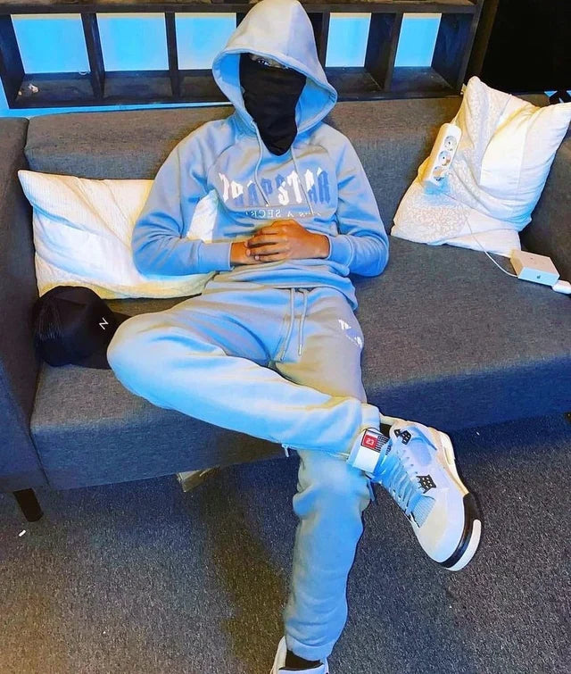Trapstar Chenille Decoded Tracksuit - Citadel/White