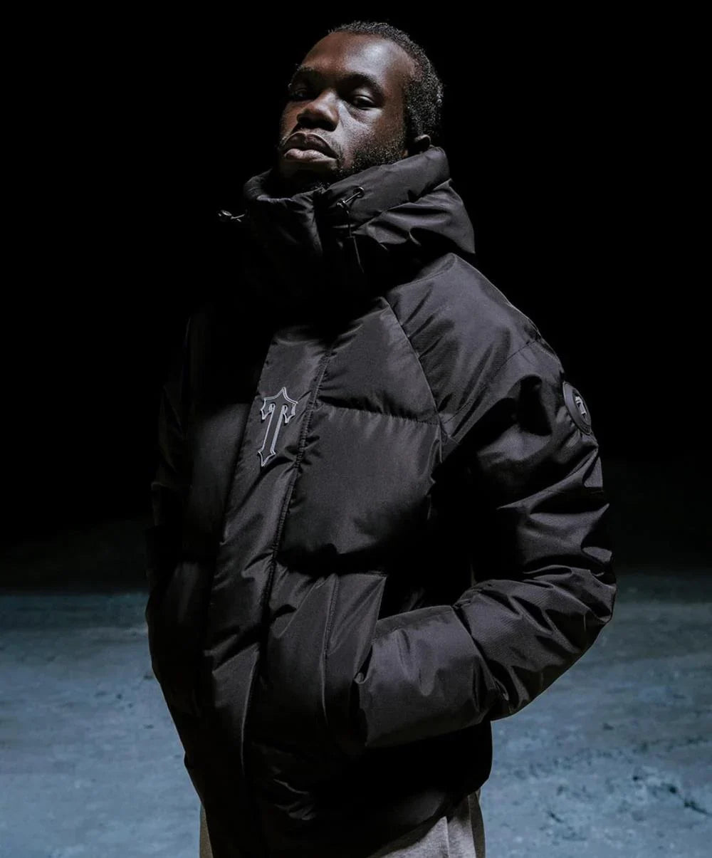 Trapstar Irongate Arch Puffer Jacket - Black/Black