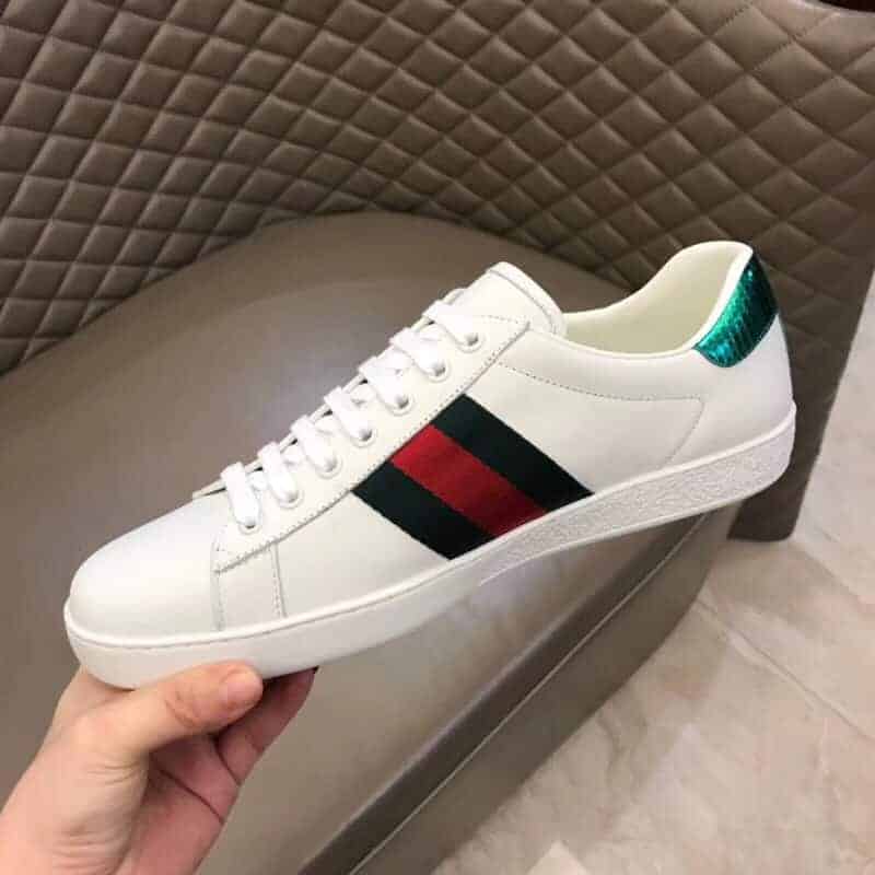 Gucci Ace Embroidered Sneakers - White