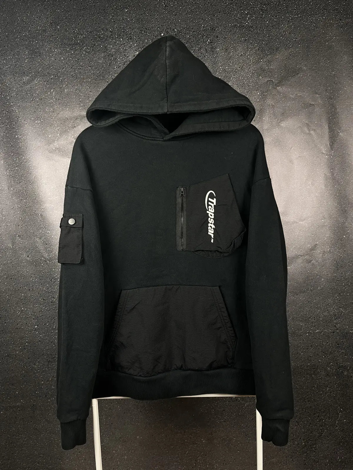 Trapstar Hyperdrive Pocket Tracksuit - Black/Grey