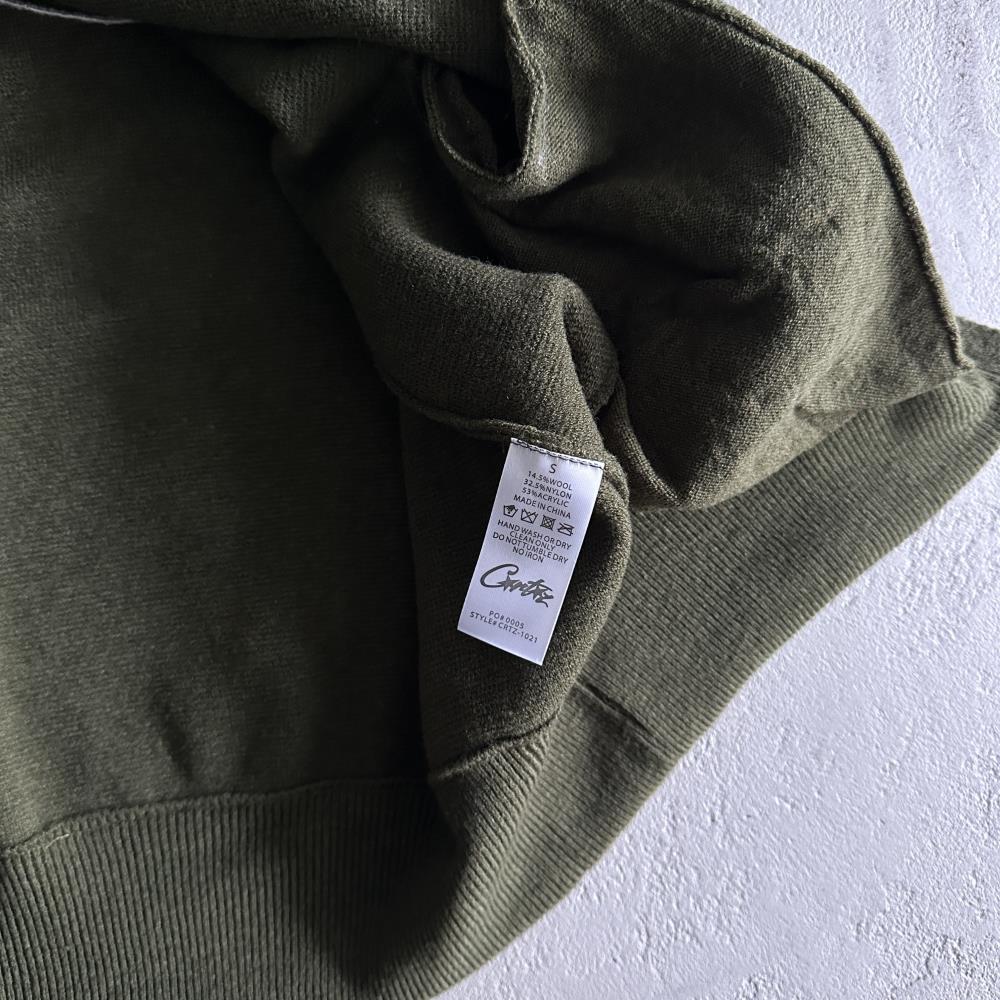 CORTEIZ Knit Zip-Up Fleece - Green