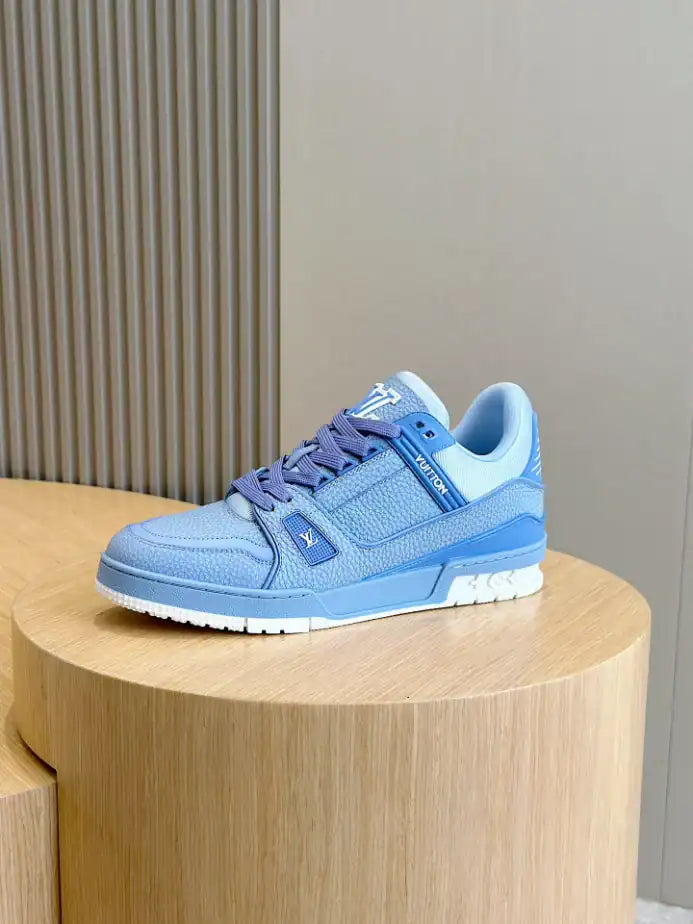 LV Trainer Sneakers - Blue