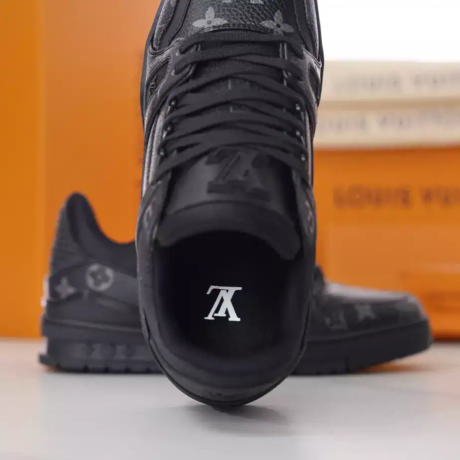 LV Trainer Sneakers - Black