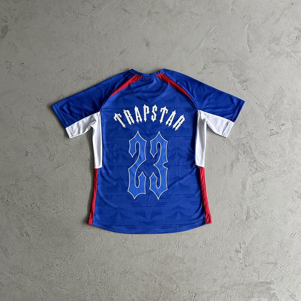 Trapstar Football T-Shirt - Blue/Red