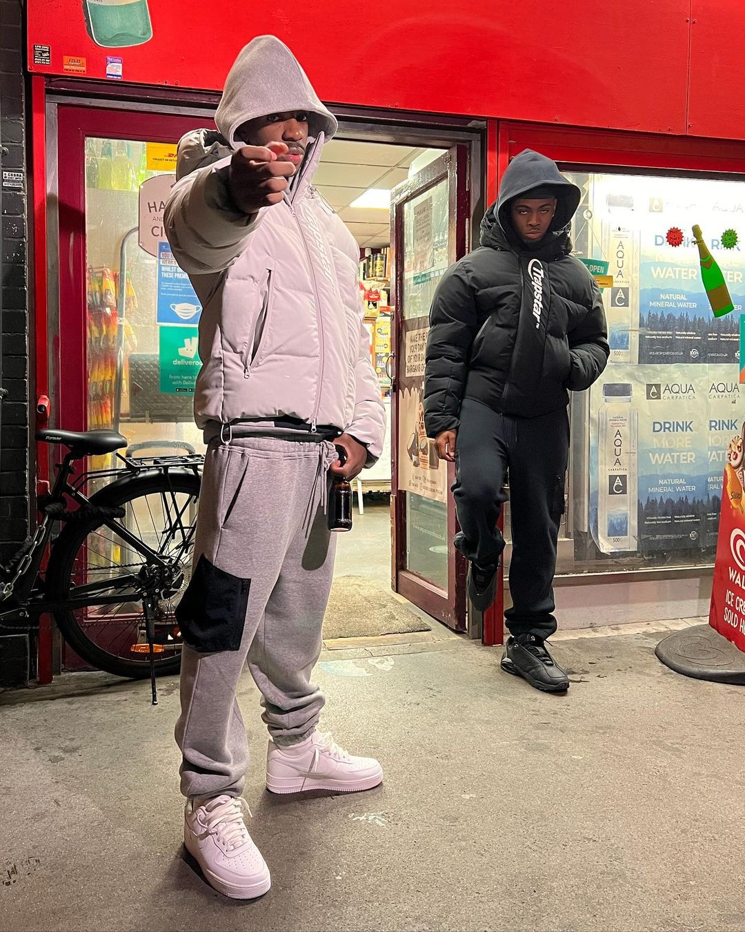 Trapstar Hyperdrive Technical Puffer Jacket - Light Grey