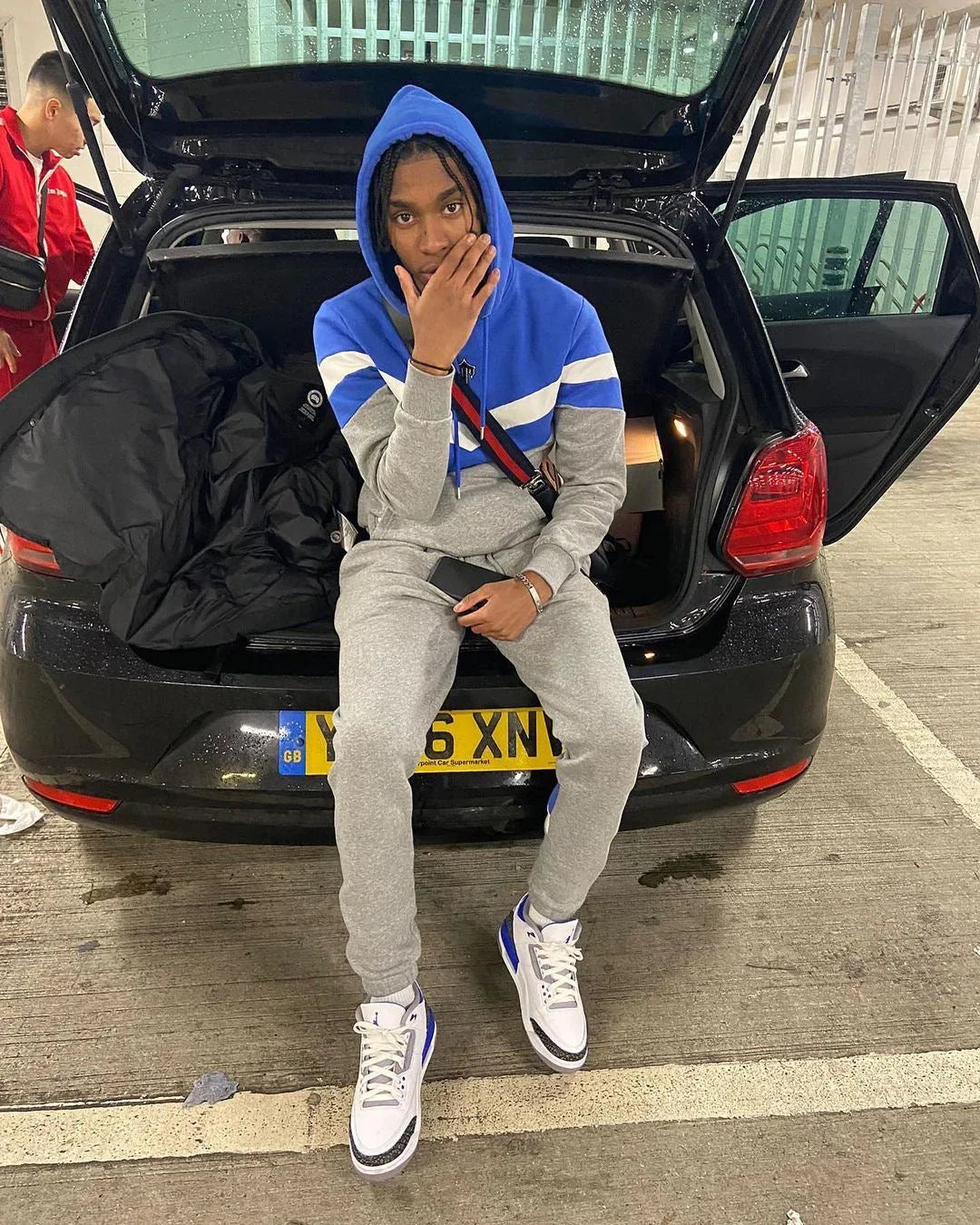 Trapstar V-Stripe Tracksuit - Grey/Blue