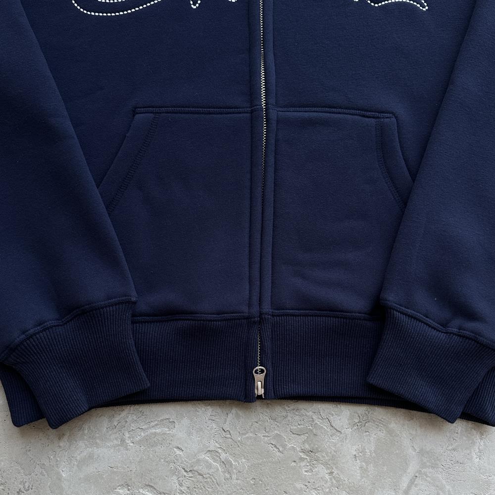 CORTEIZ Thick Stitch Allstarz Zip Set - Navy Blue