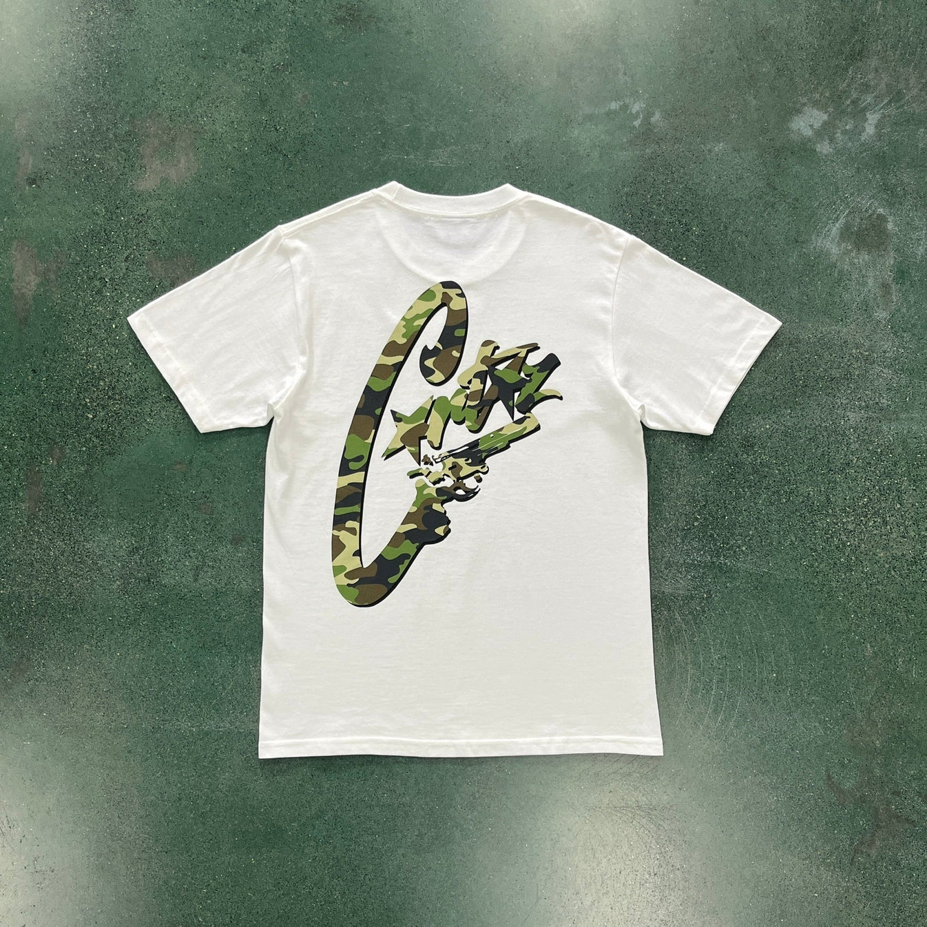 CORTEIZ Camo Gunslinger T-Shirt - Black/White