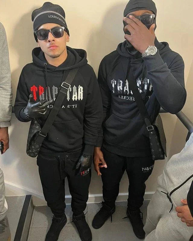 Trapstar Chenille Decoded Tracksuit - Black/Grey