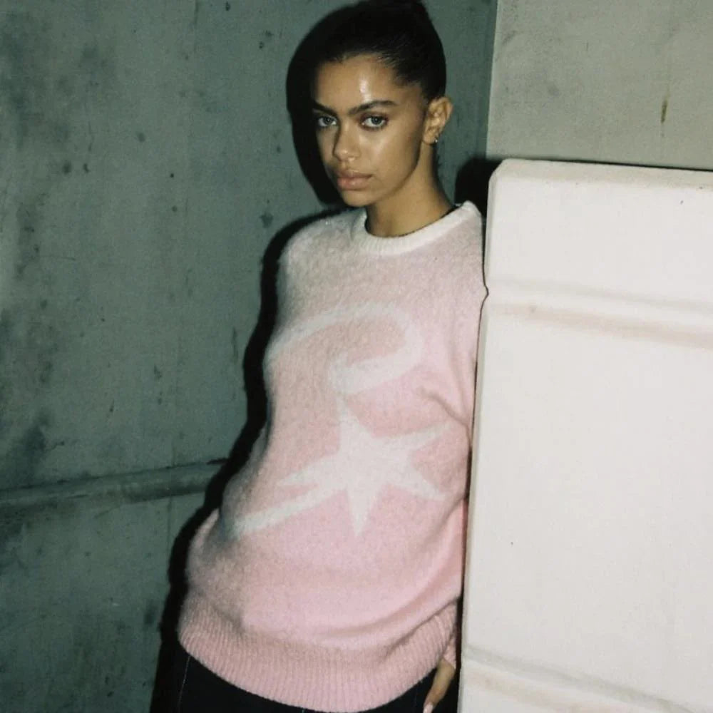 CORTEIZ C-Star More Hair Knit Sweater - Pink