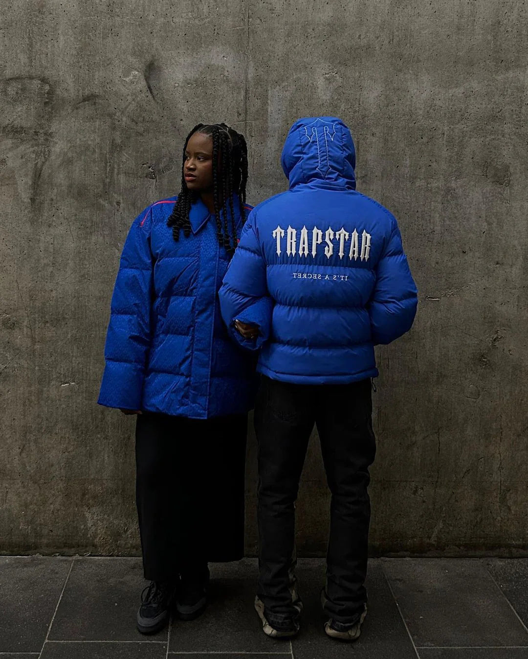 Trapstar Decoded 2022 Hooded Puffer Jacket - Blue