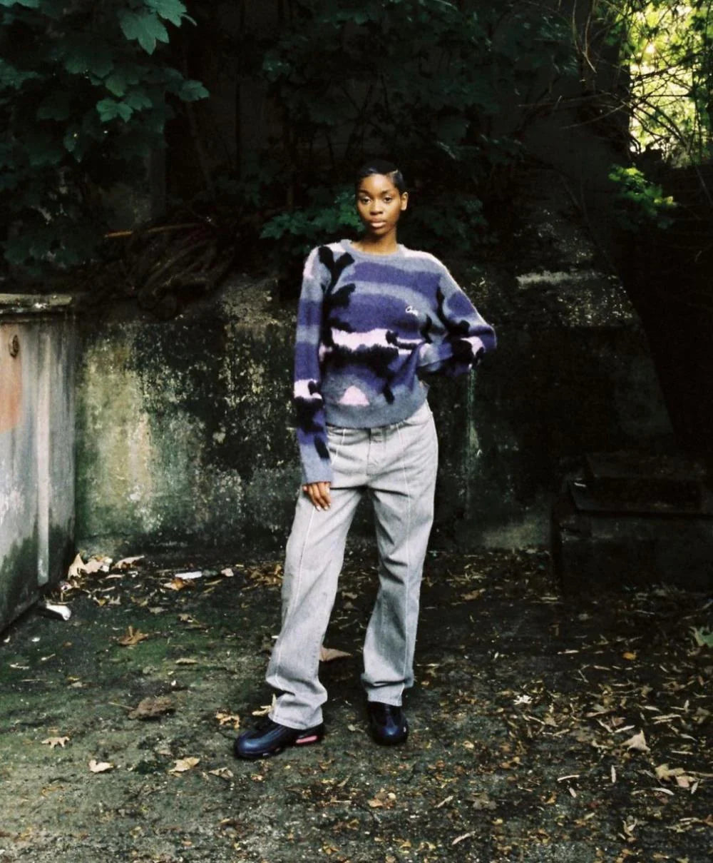 CORTEIZ More Hair Knit Sweater - Purple Camo