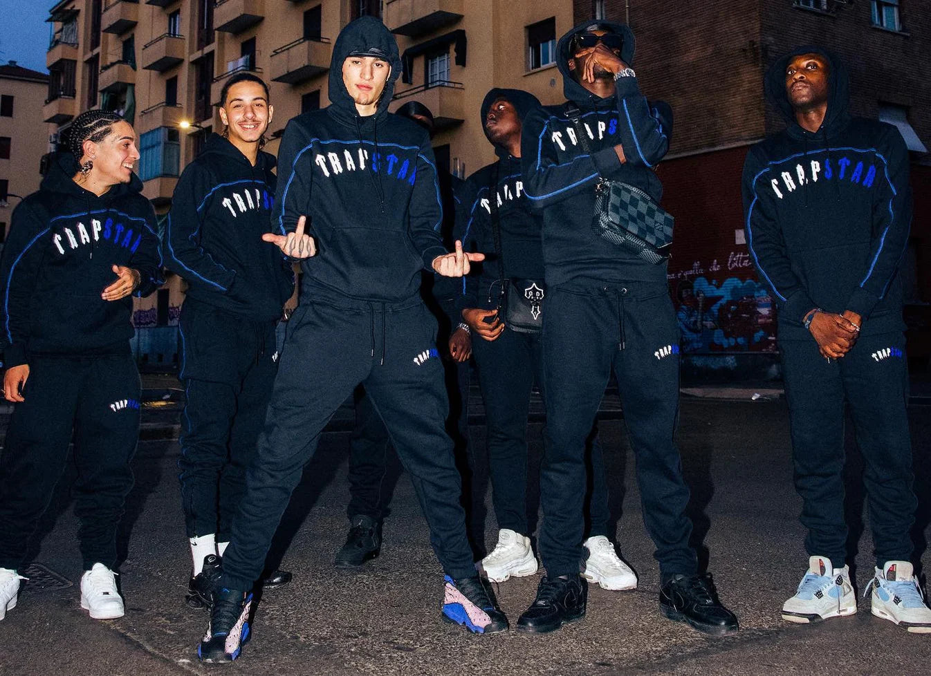 Trapstar Irongate Arch Chenille Tracksuit - Red/Blue