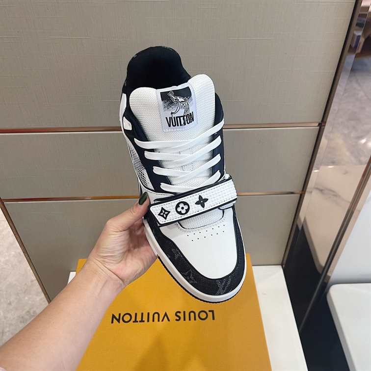 LV Trainer Sneakers - White/Black