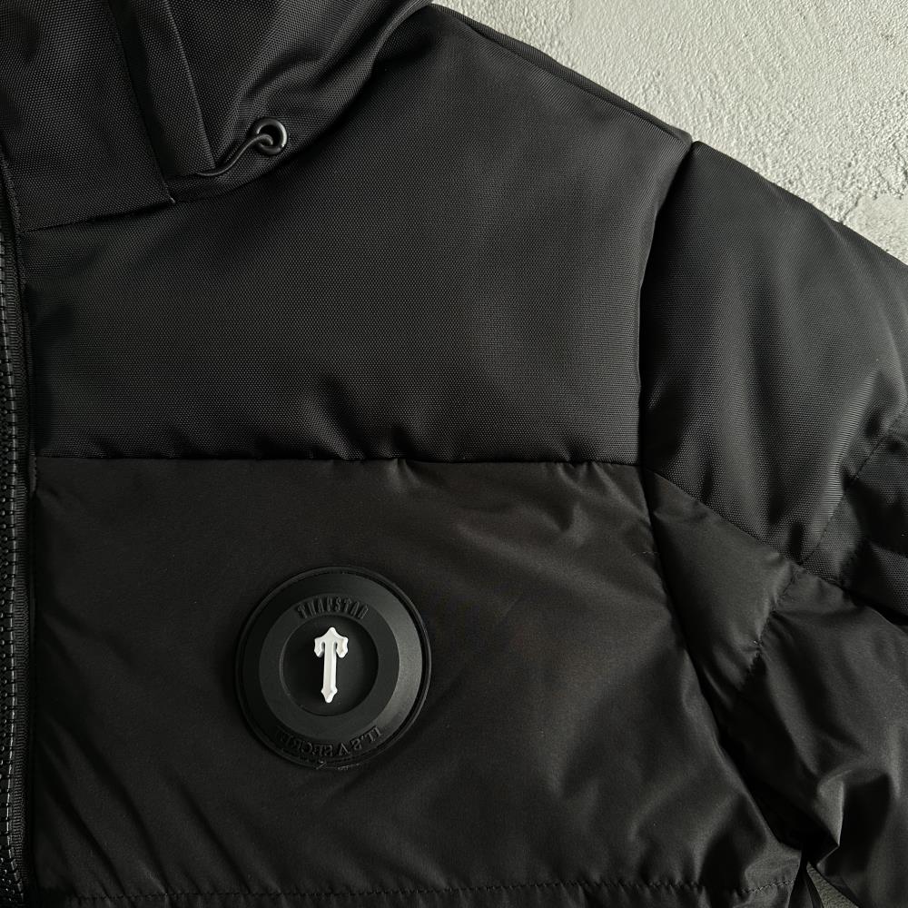 Trapstar Decoded Puffer Jacket - Black/Black