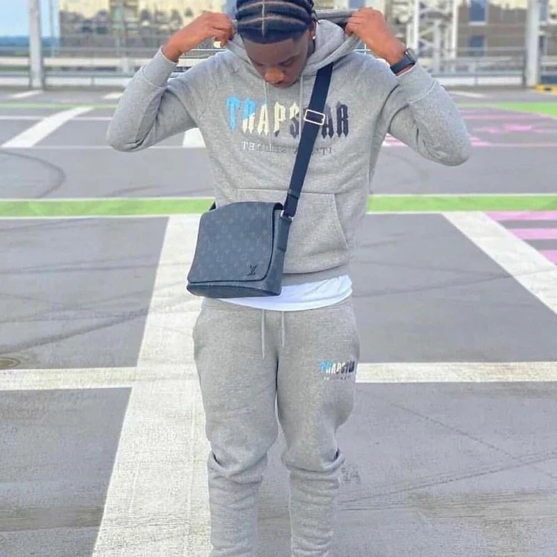 Trapstar Chenille Decoded Tracksuit - Black/Grey