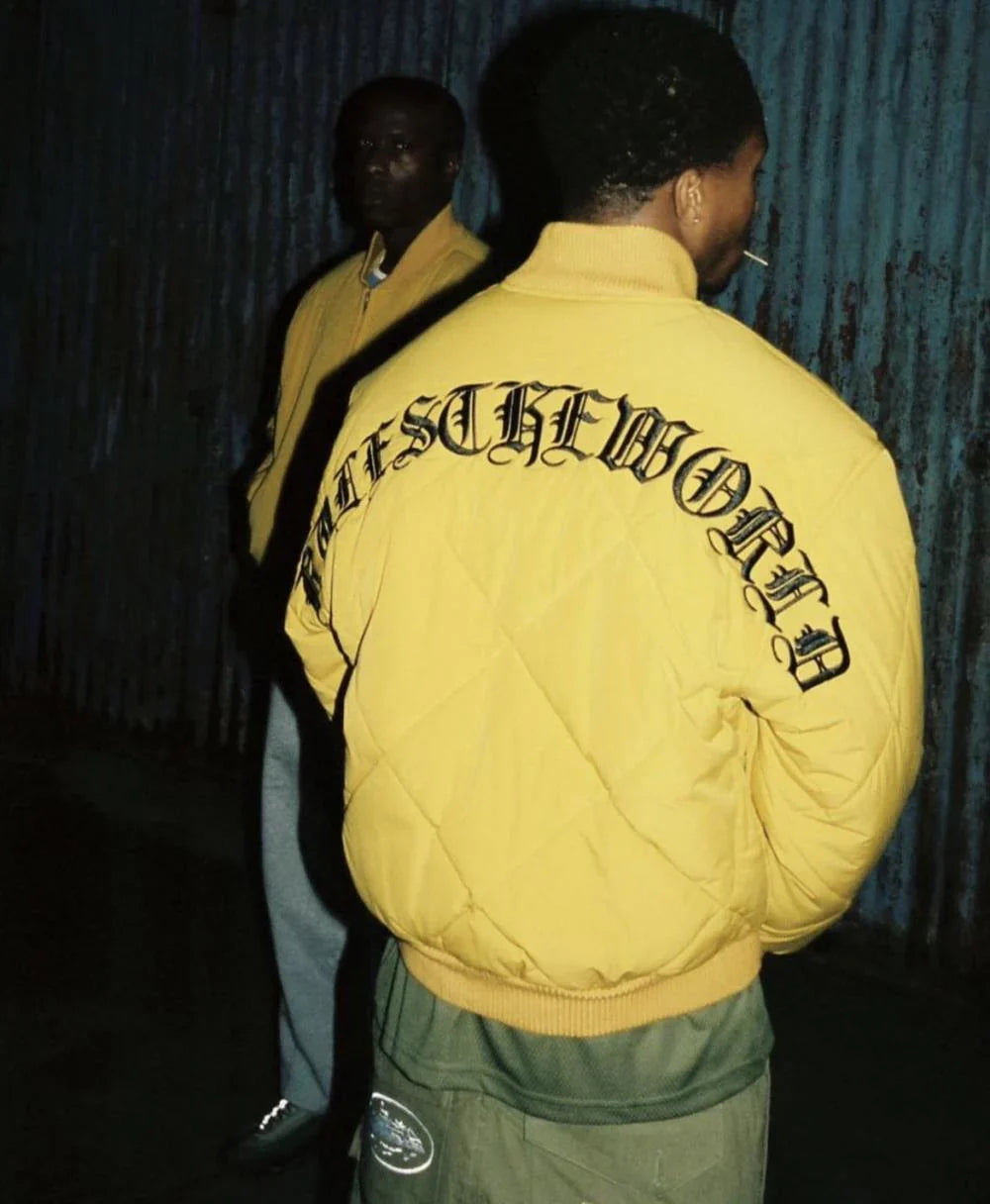 CORTEIZ Olde English Bomber Jacket - Yellow