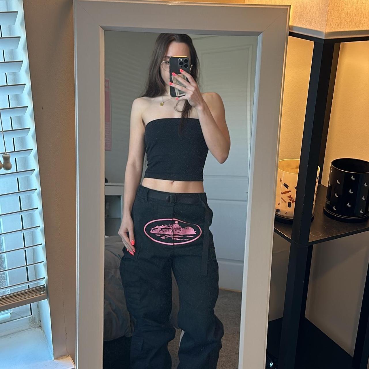 CORTEIZ Island Cargo Pants - Black/Pink