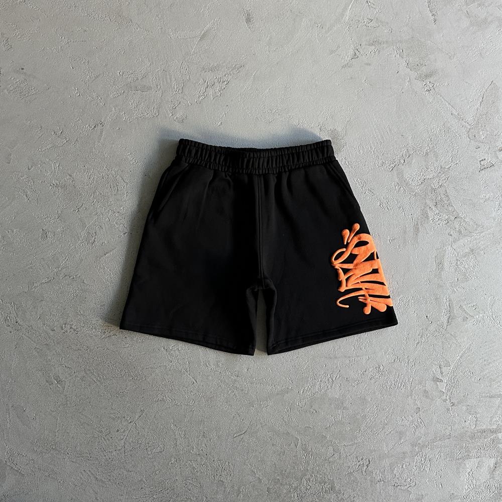 Syn Hoodie & Short Set - Black/Orange