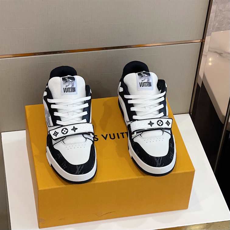 LV Trainer Sneakers - White/Black