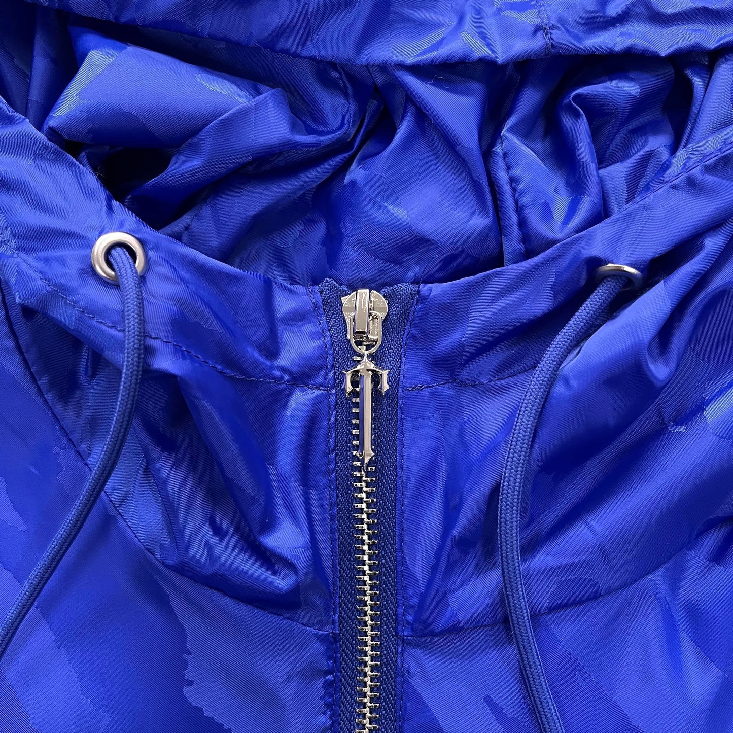 Trapstar Irongate T Jacquard Windbreaker - Black/Blue