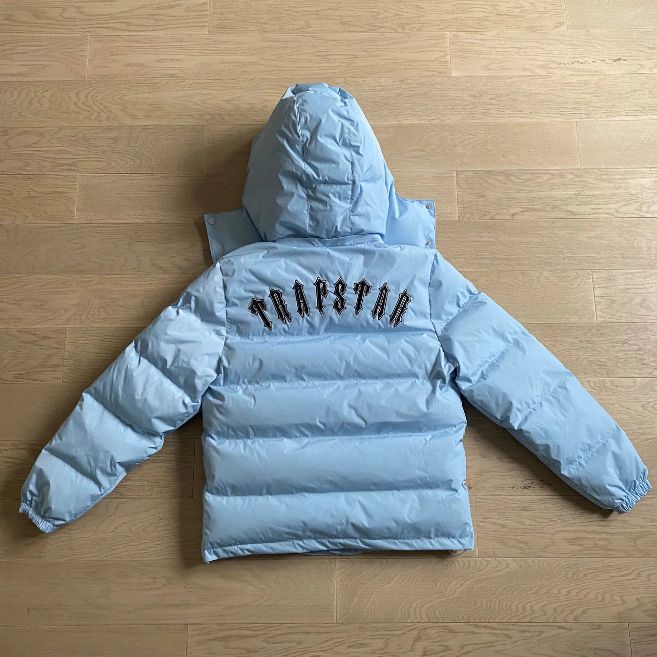 Trapstar Detachable Hooded Puffer Jacket - Ice Blue