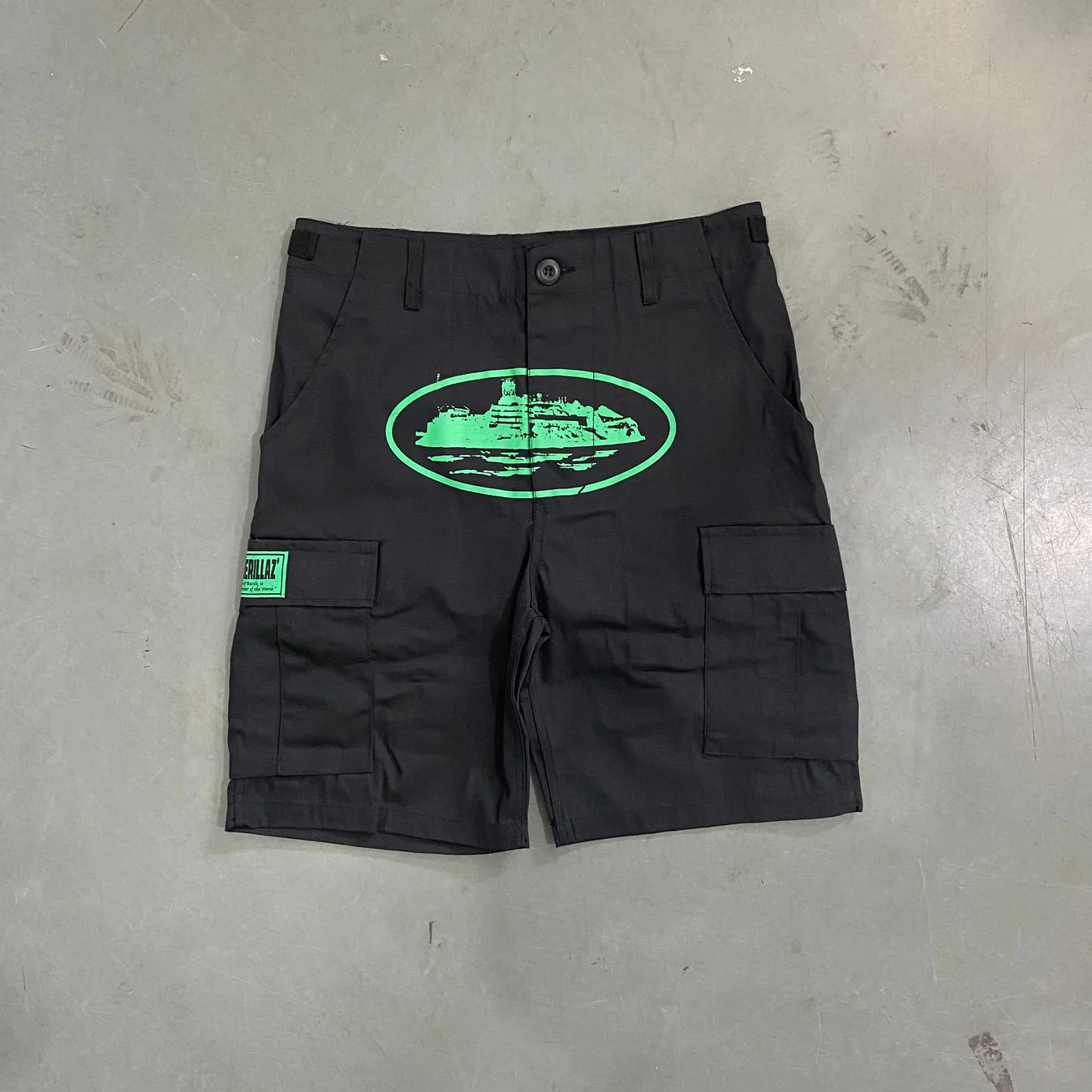 CORTEIZ Mula Guerrillaz Shorts - Black/Green