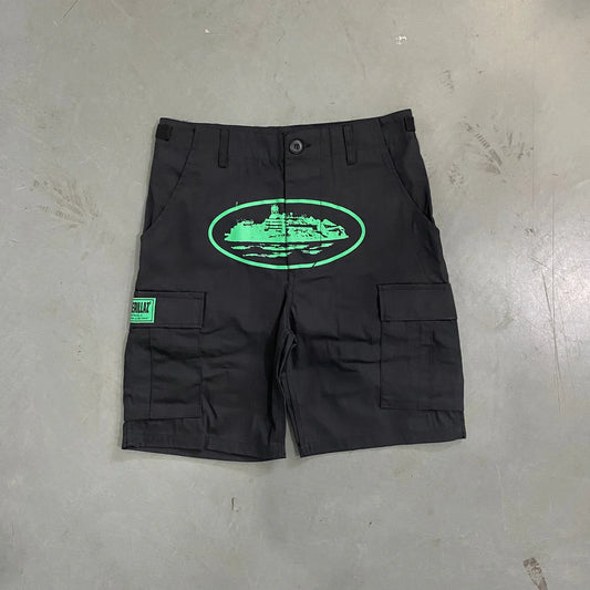 CORTEIZ Mula Guerrillaz Shorts - Black/Green