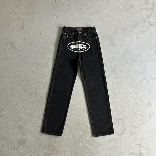 CORTEIZ Island Baggy Jeans - Black