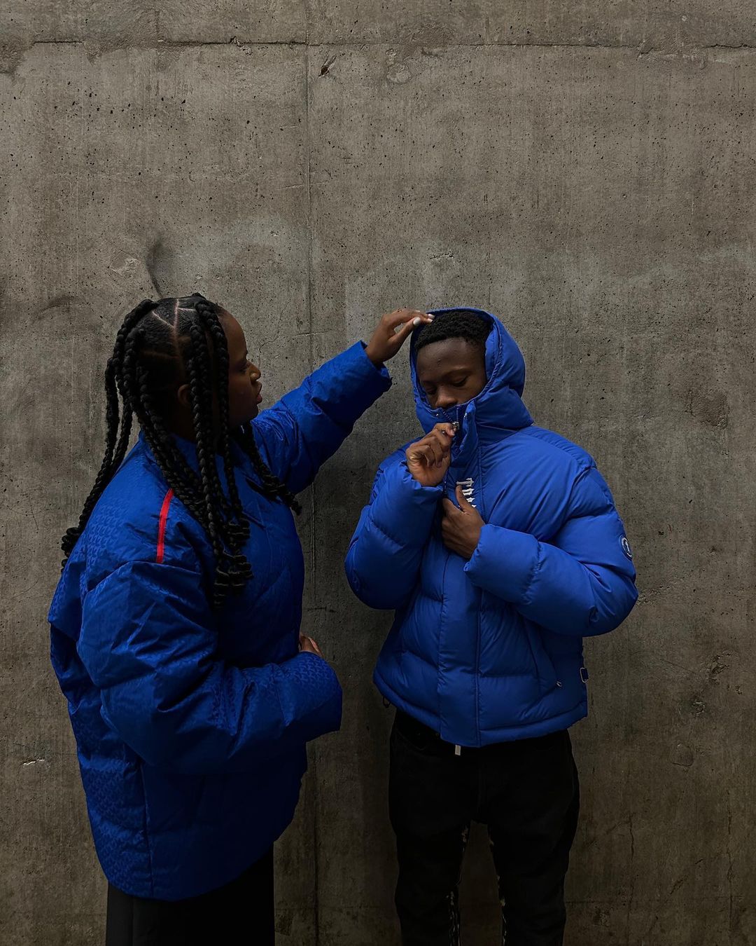 Trapstar Decoded 2022 Hooded Puffer Jacket - Blue