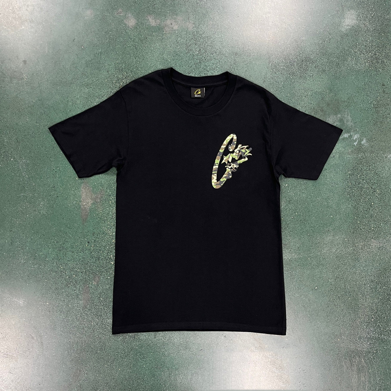 CORTEIZ Camo Gunslinger T-Shirt - Black/White