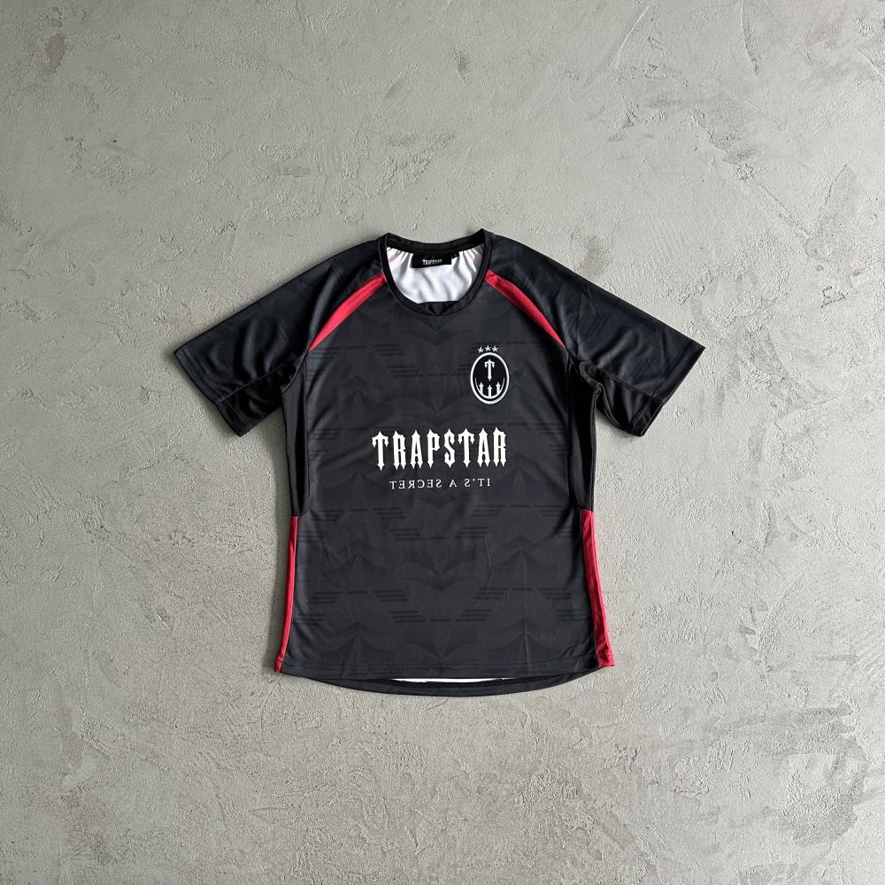 Trapstar Football T-Shirt - Black/Red