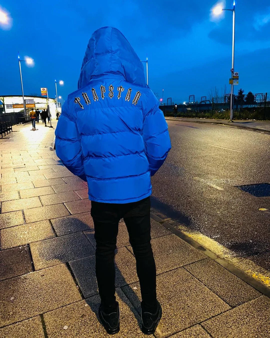 Trapstar Irongate Detachable Hooded Jacket - Blue
