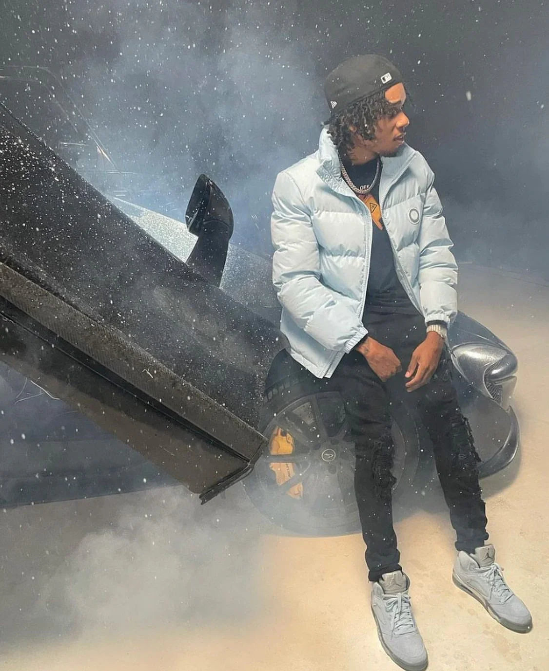 Trapstar Detachable Hooded Puffer Jacket - Ice Blue