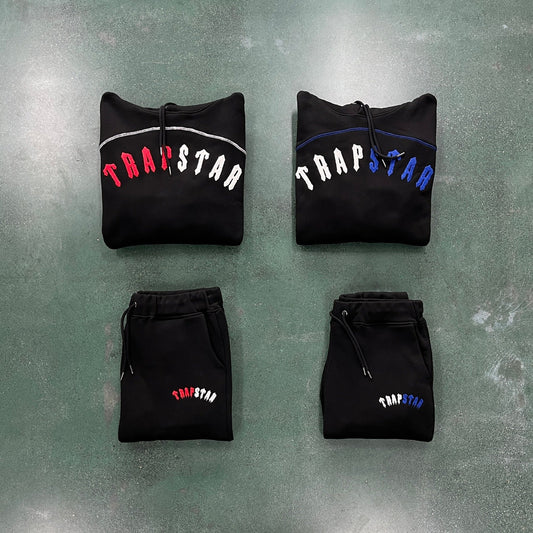 Trapstar Irongate Arch Chenille Tracksuit - Red/Blue