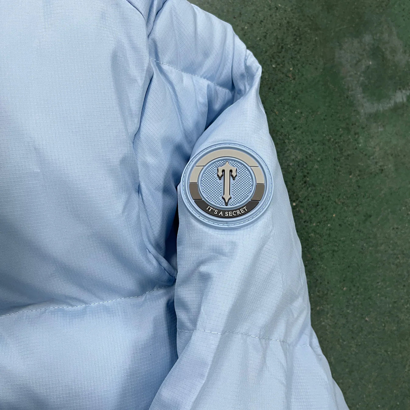 Trapstar Decoded Hooded Puffer 2.0 Jacket - Ice Blue