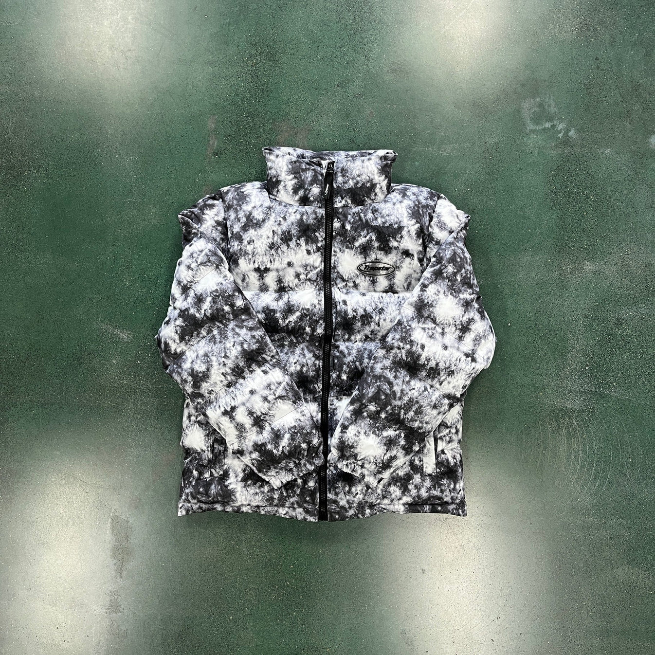 Trapstar Hyperdrive Puffer Jacket - Black/Grey Camo