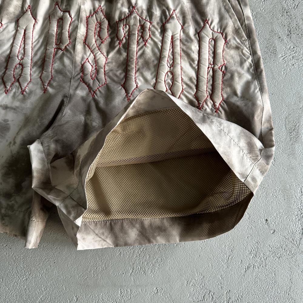 Trapstar Washed Arch Shorts - Brown