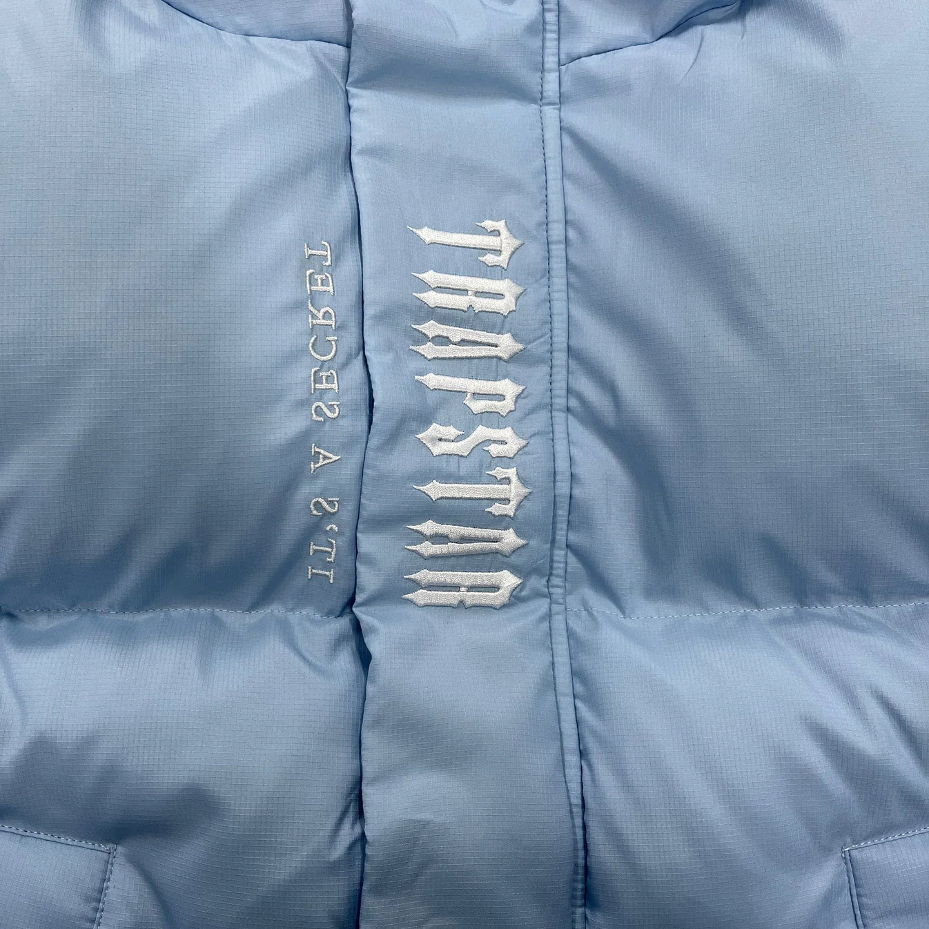 Trapstar Decoded Hooded Puffer 2.0 Jacket - Ice Blue