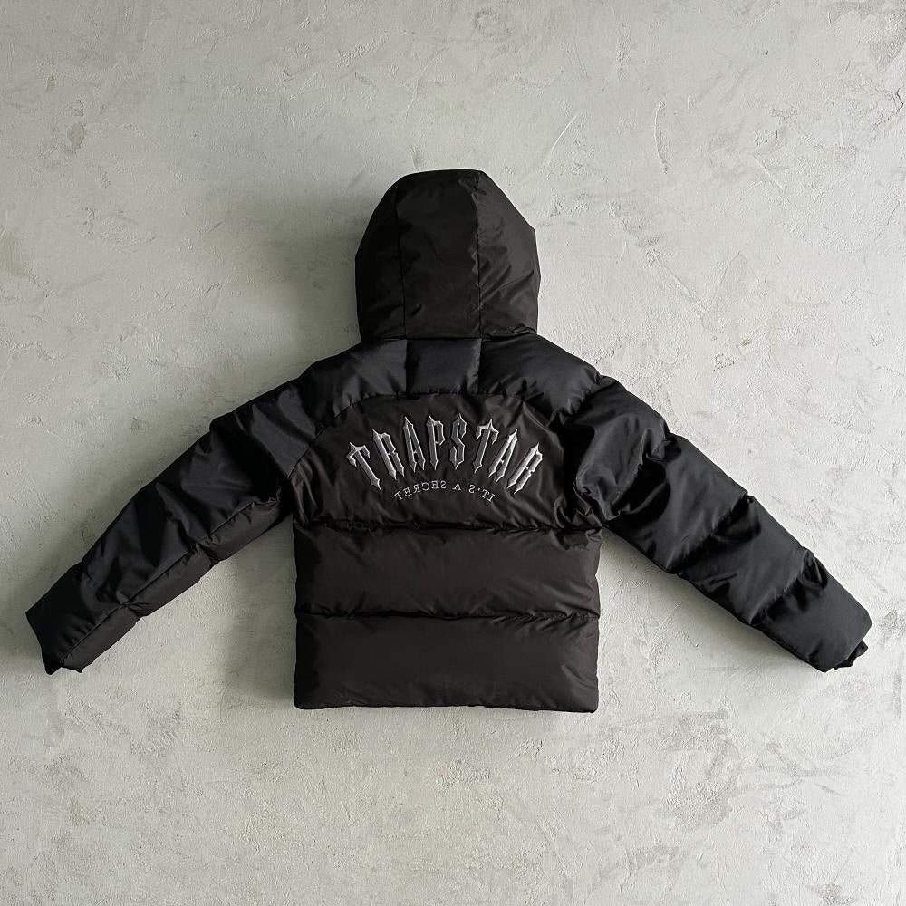 Trapstar Irongate Arch Puffer Jacket - Black/Black