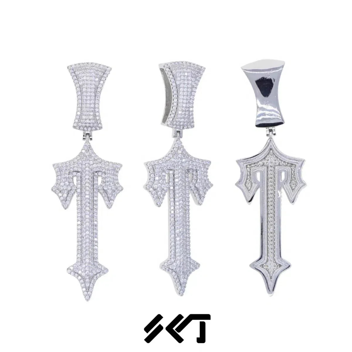 Trapstar Iced Out Necklaces - Silver/Gold