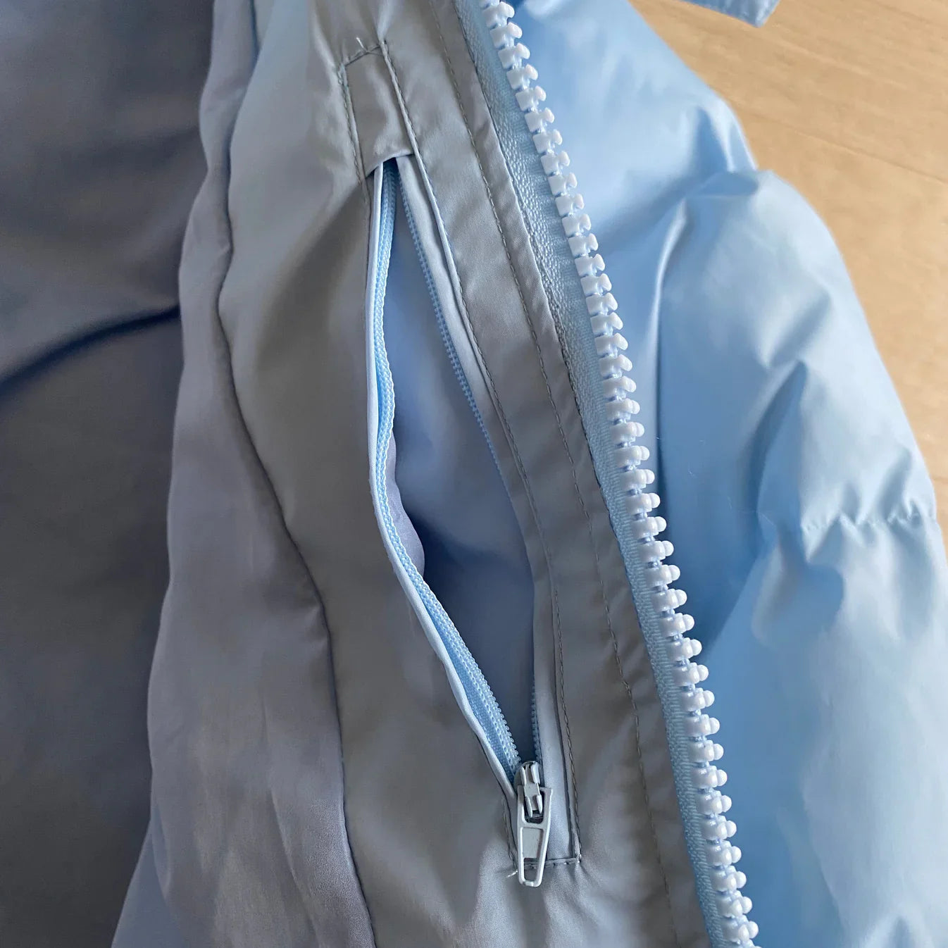 Trapstar Detachable Hooded Puffer Jacket - Ice Blue