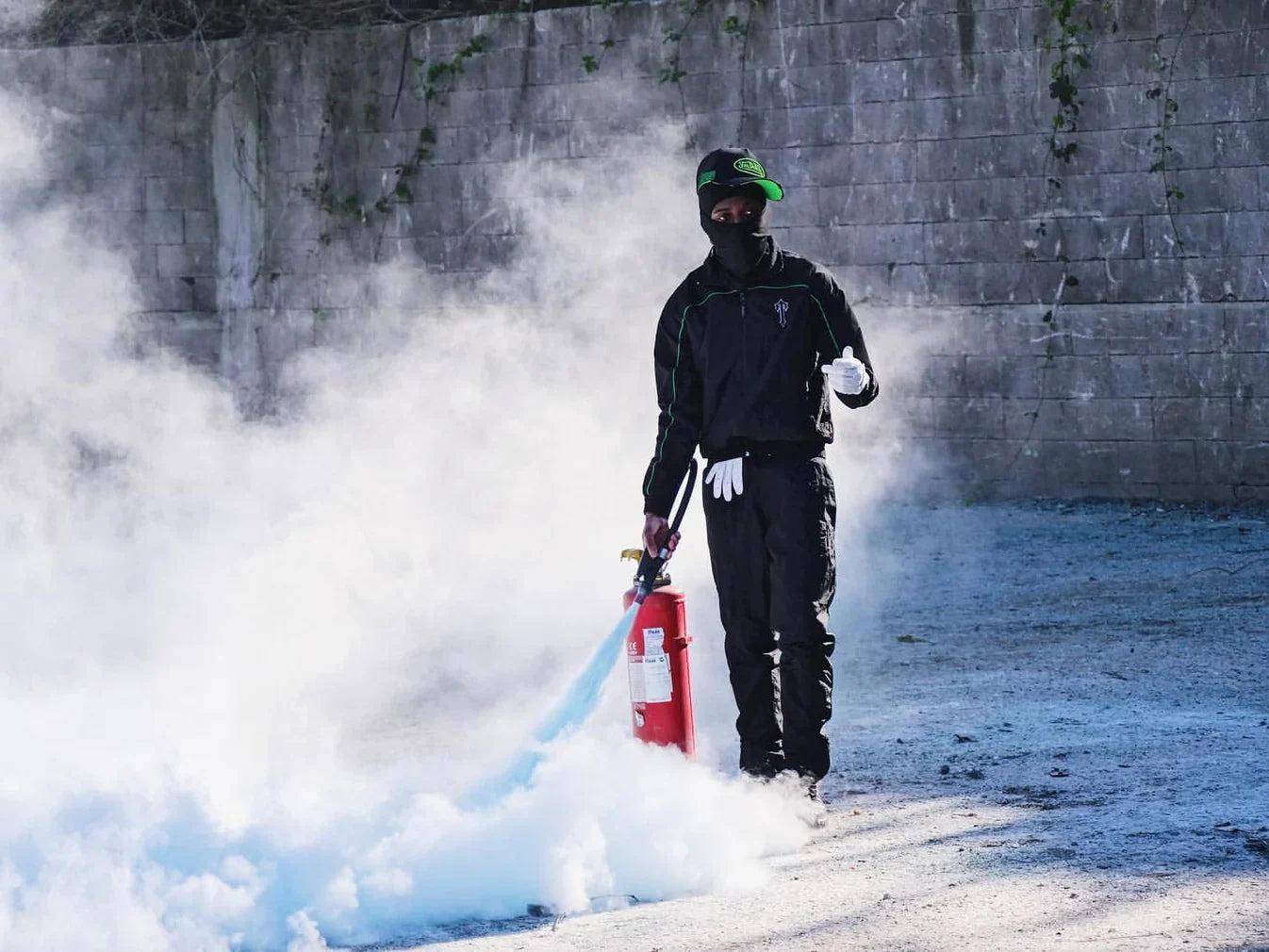 Trapstar Irongate T Shellsuit - Black/Green