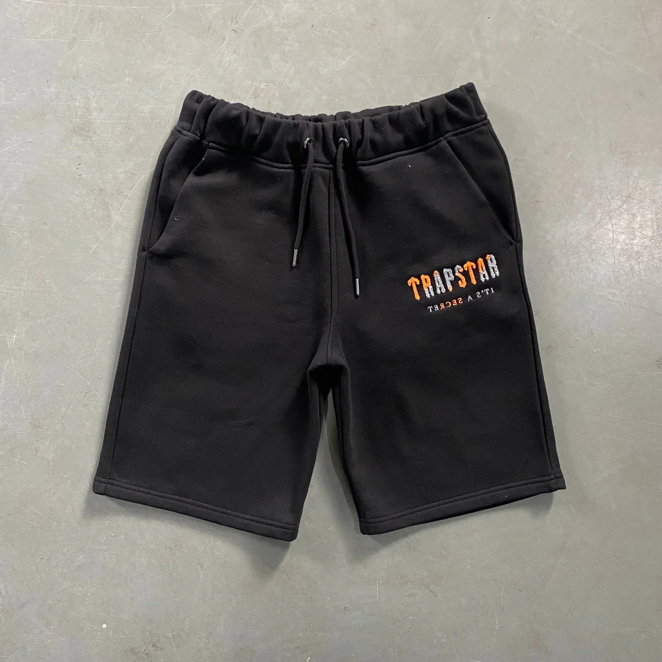 Trapstar Chenille Decoded Short Set - Black/White
