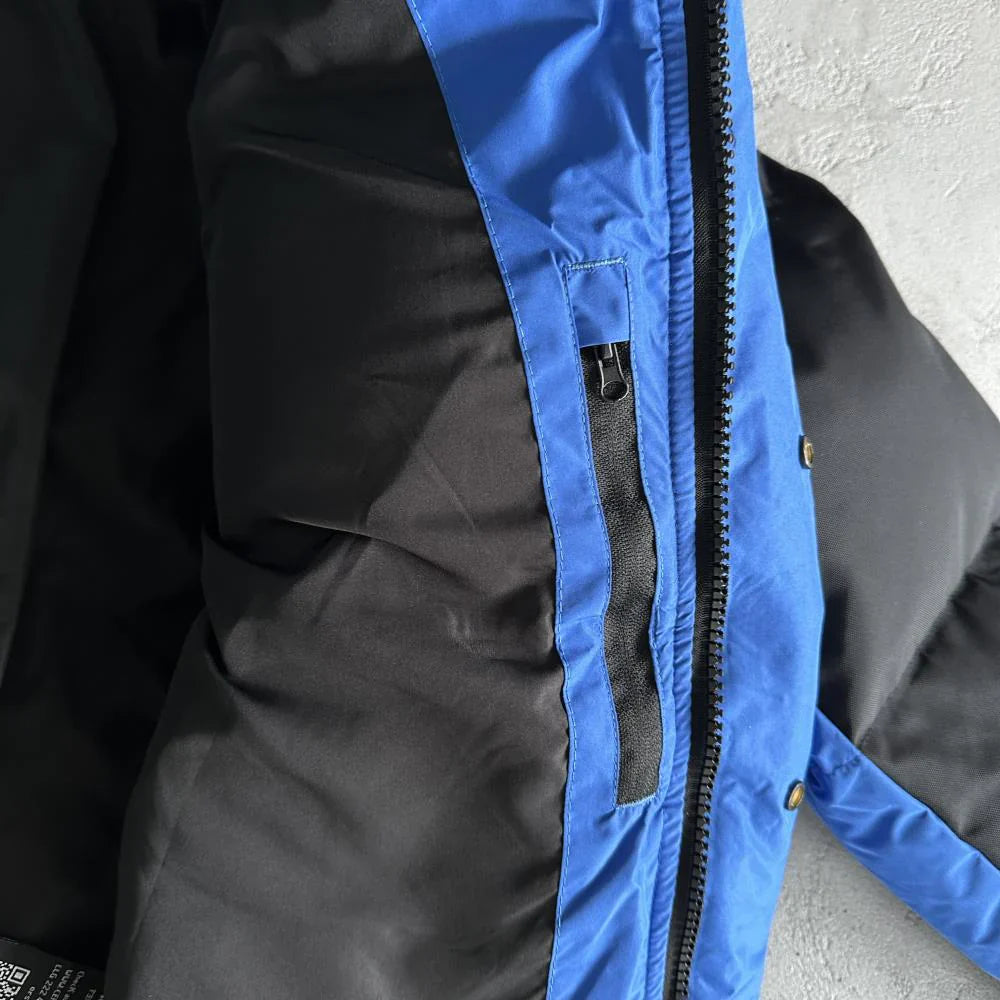 Trapstar Decoded Arch Puffer - Black/Blue