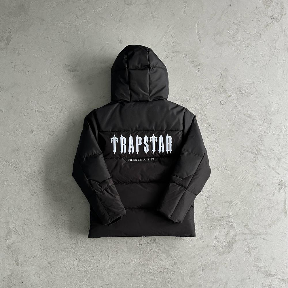Trapstar Decoded Puffer Jacket - Black/Black