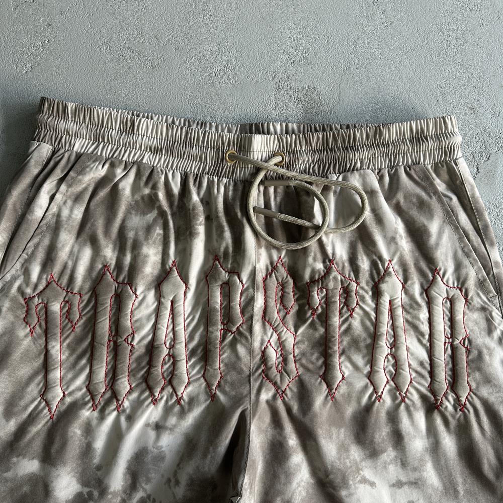 Trapstar Washed Arch Shorts - Brown