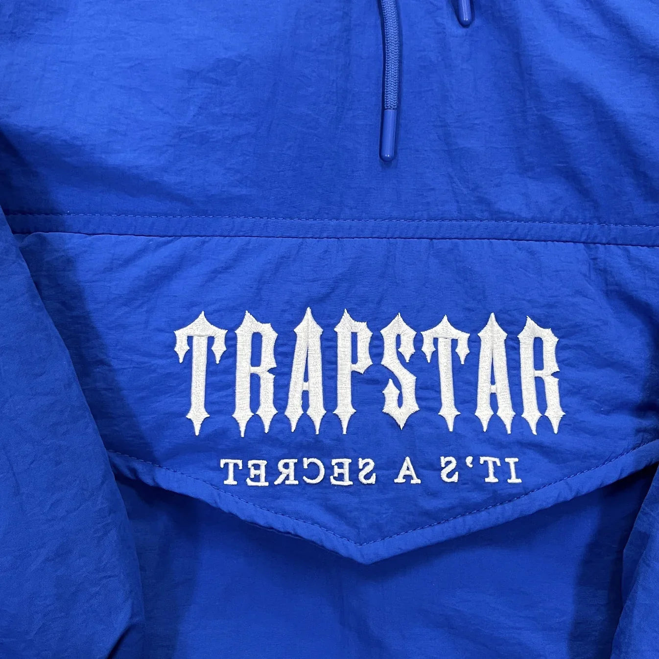 Trapstar 1/4 Zip Pullover Jacket - Blue